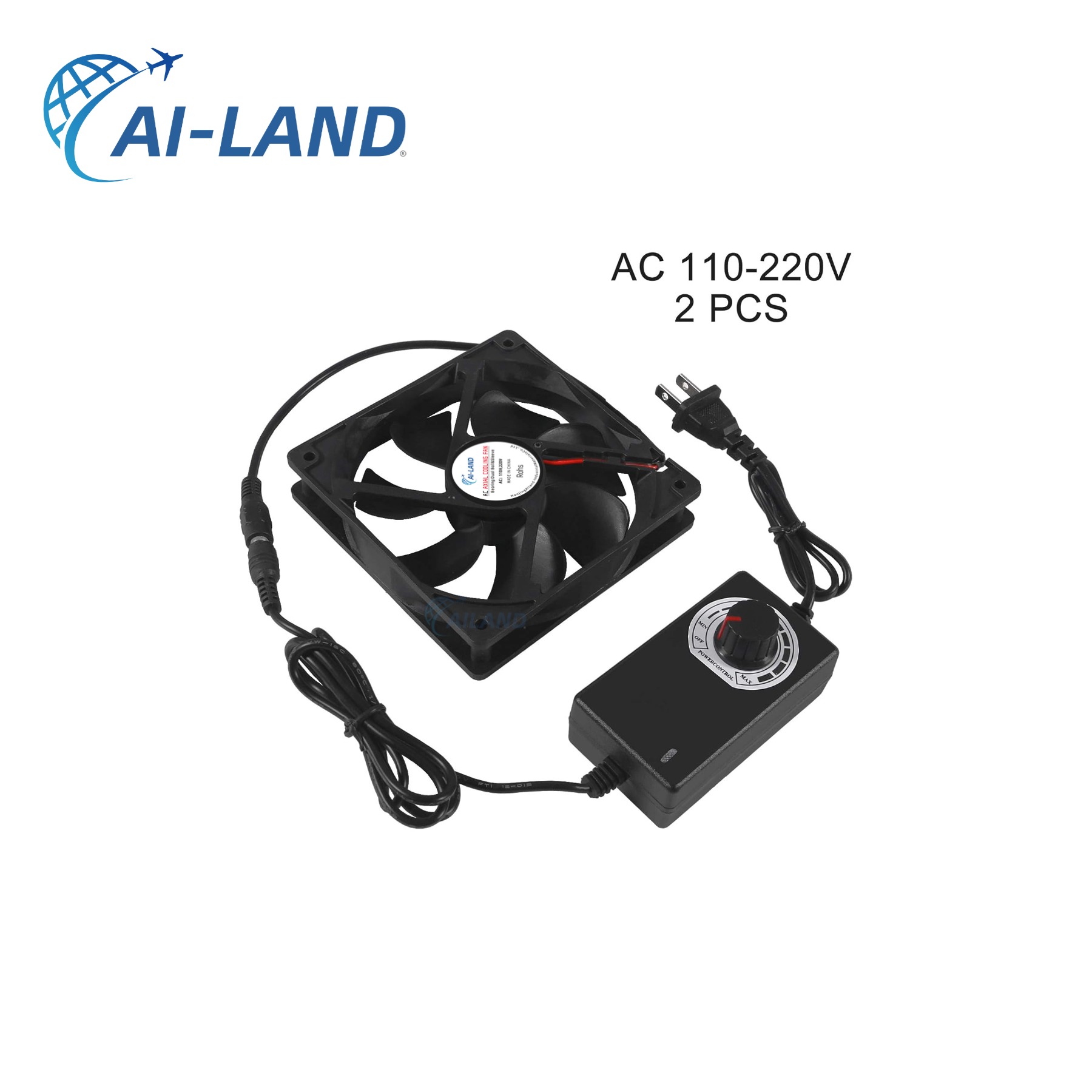 DC Axial Fan Back View
