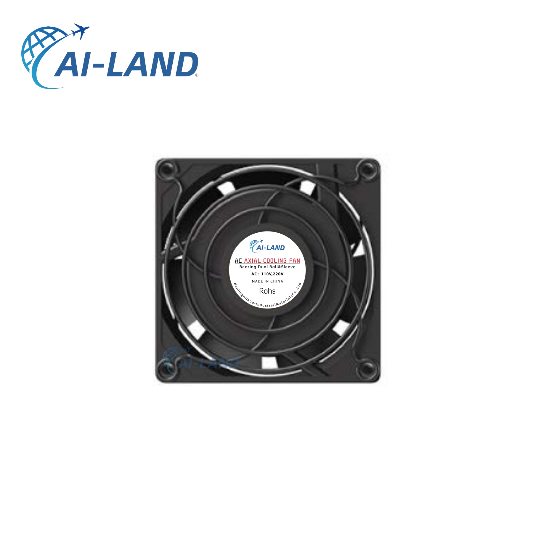 DC Axial Fan Back View