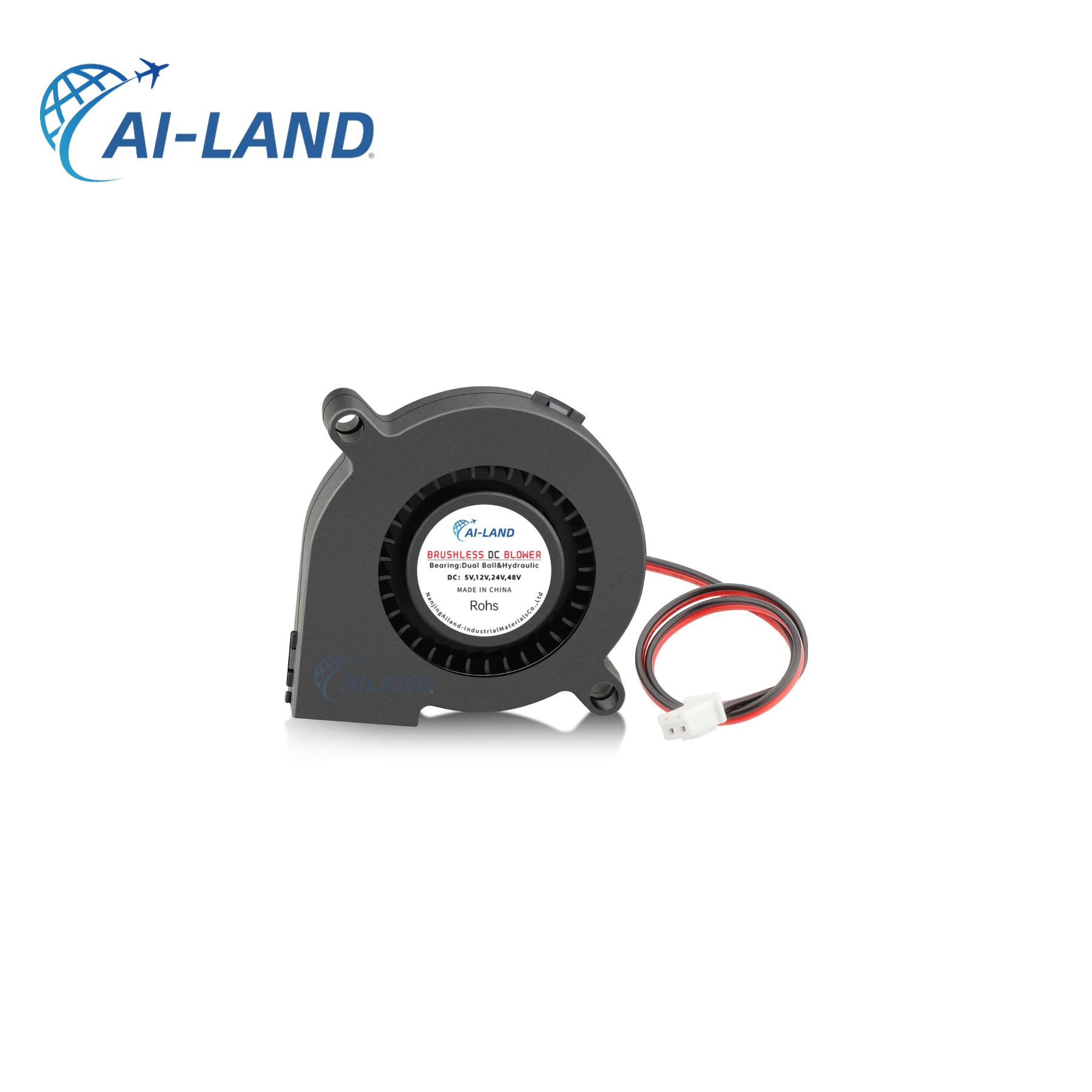 DC Axial Fan Side View