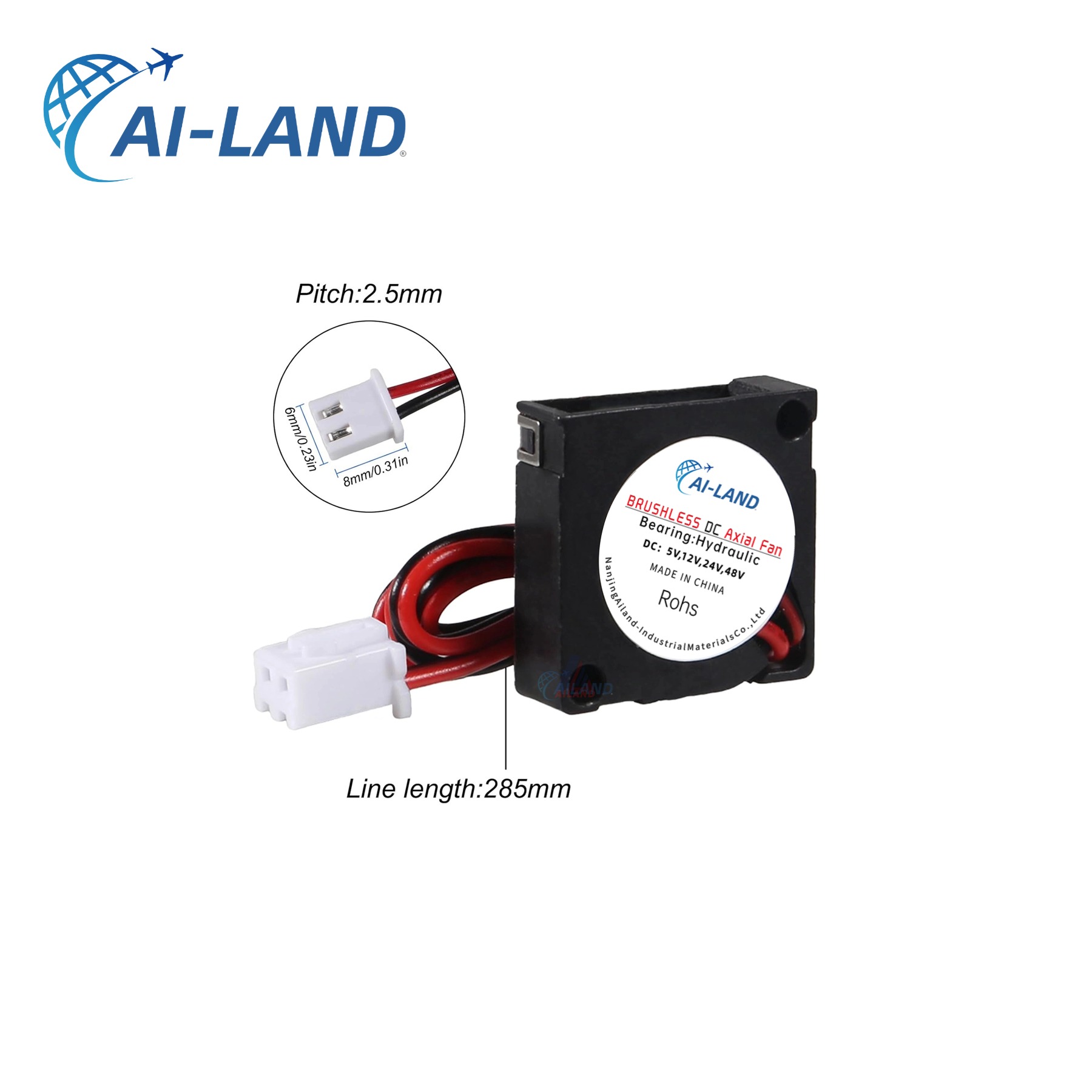 DC Axial Fan Back View