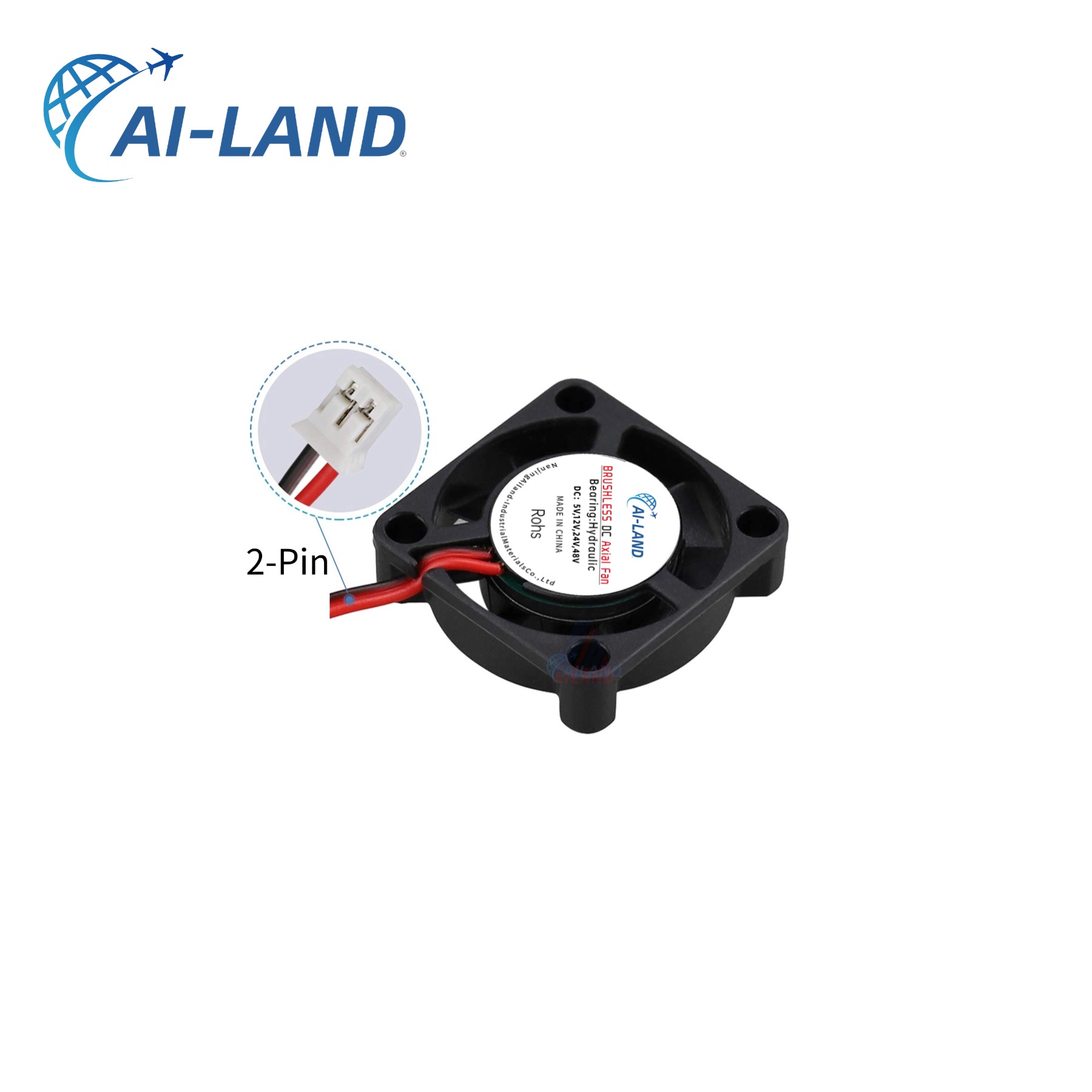 DC Axial Fan Side View