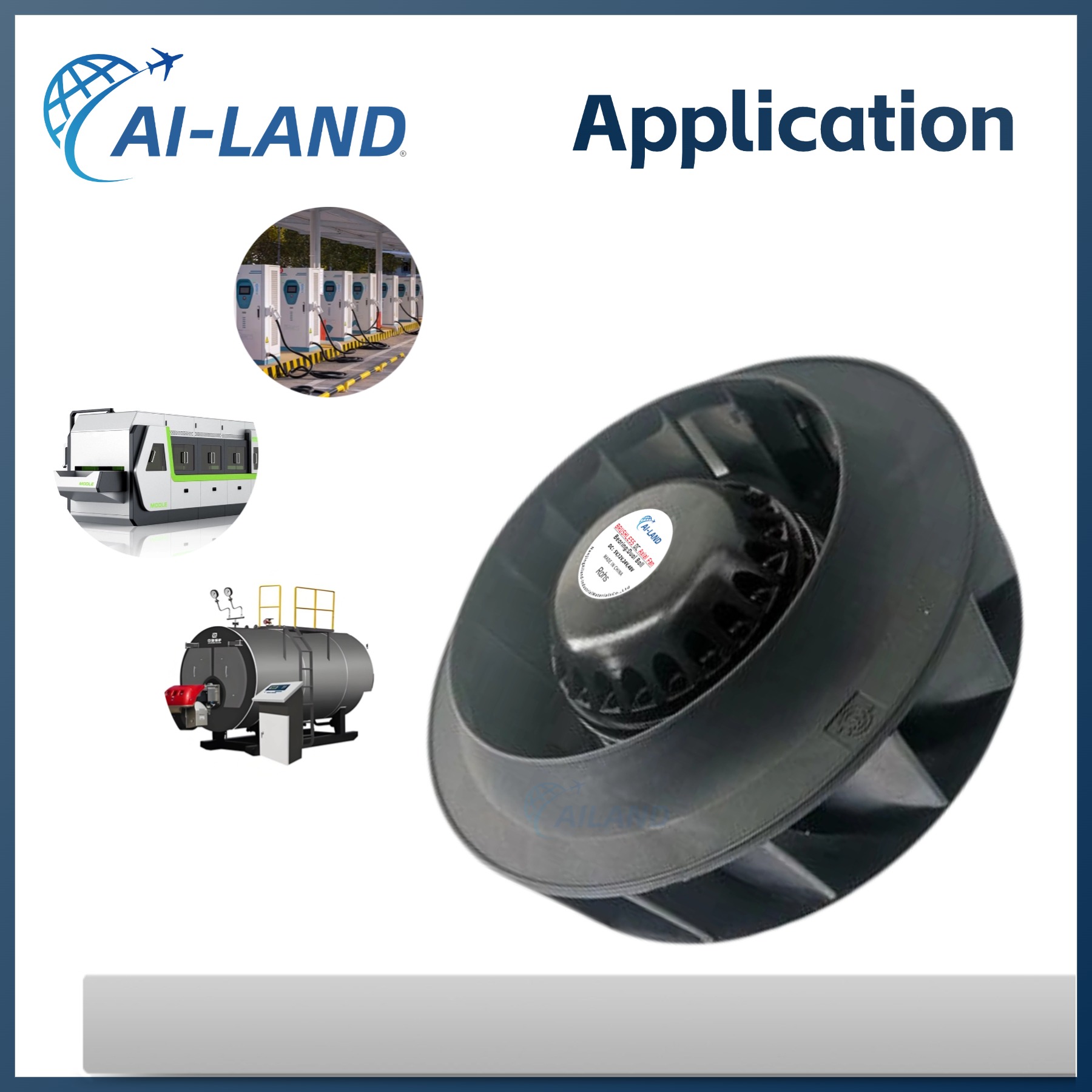 DC Axial Fan Back View