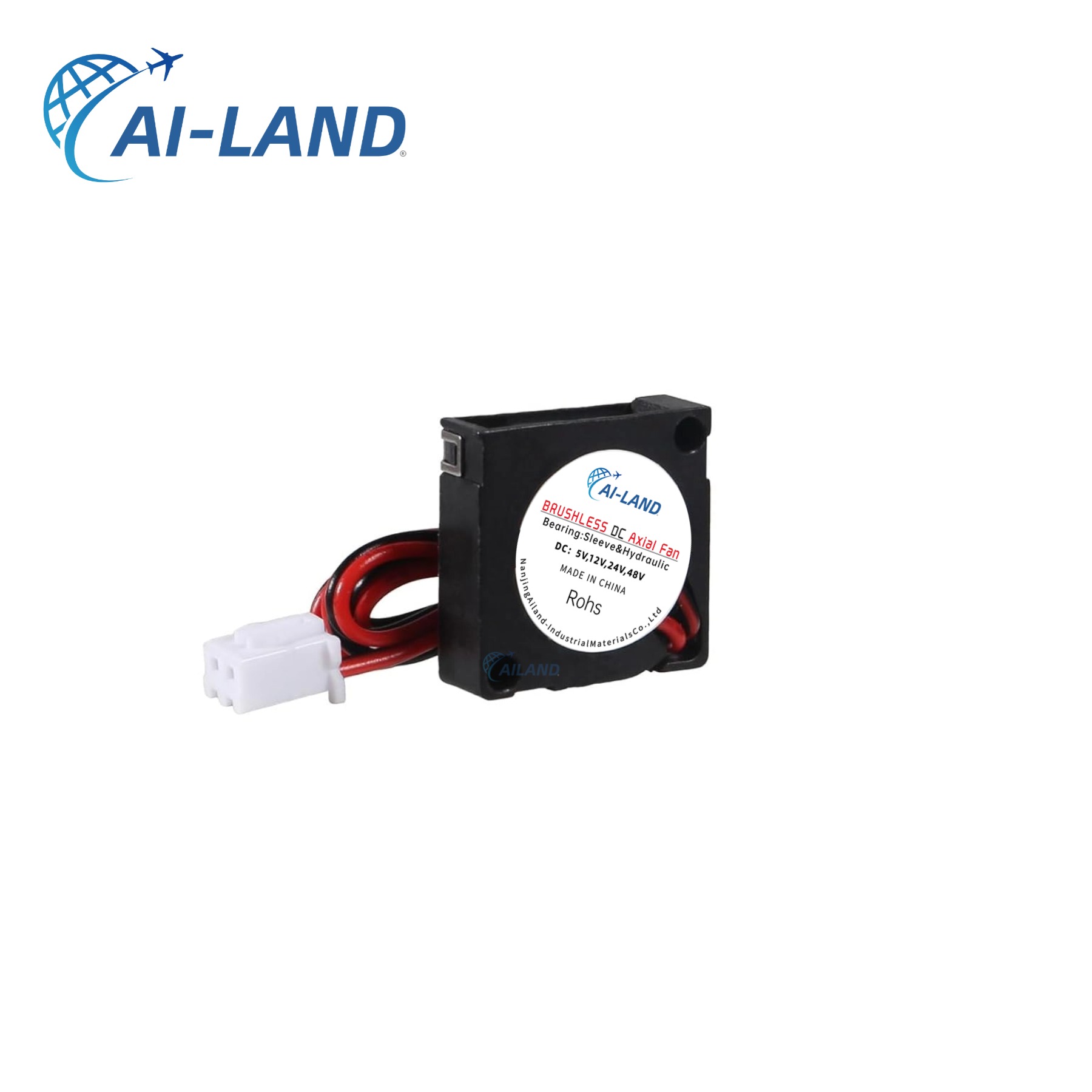 DC Axial Fan Side View